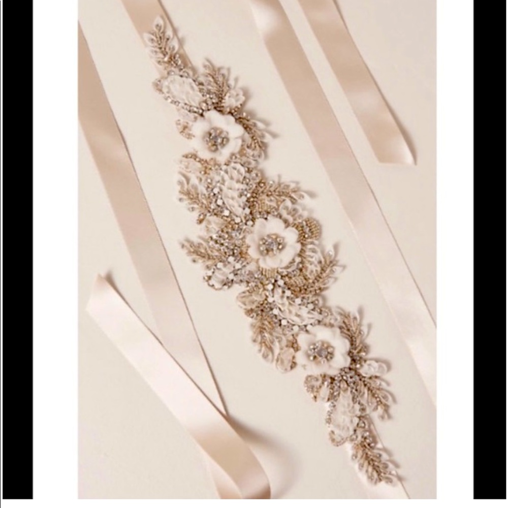 BHLDN beaded belt/sash NWT